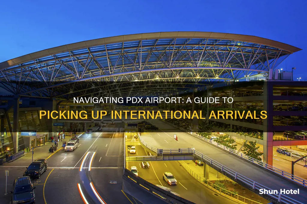 where to pick up international arrivals pdx airport