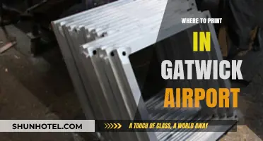 Printing Options at Gatwick Airport