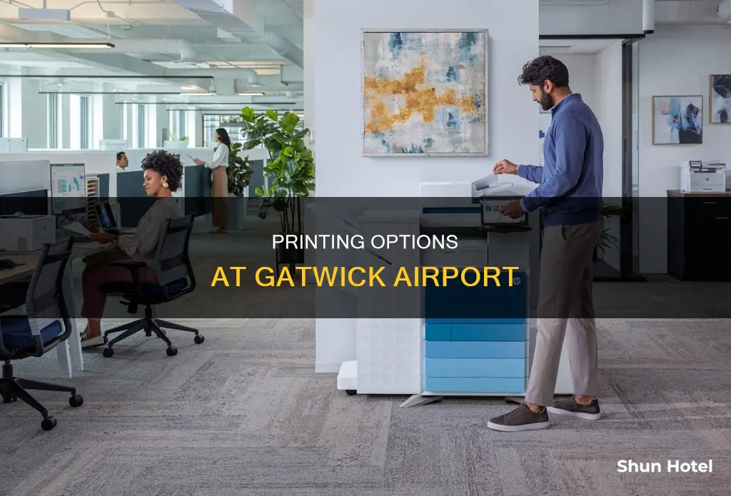 where to print in gatwick airport