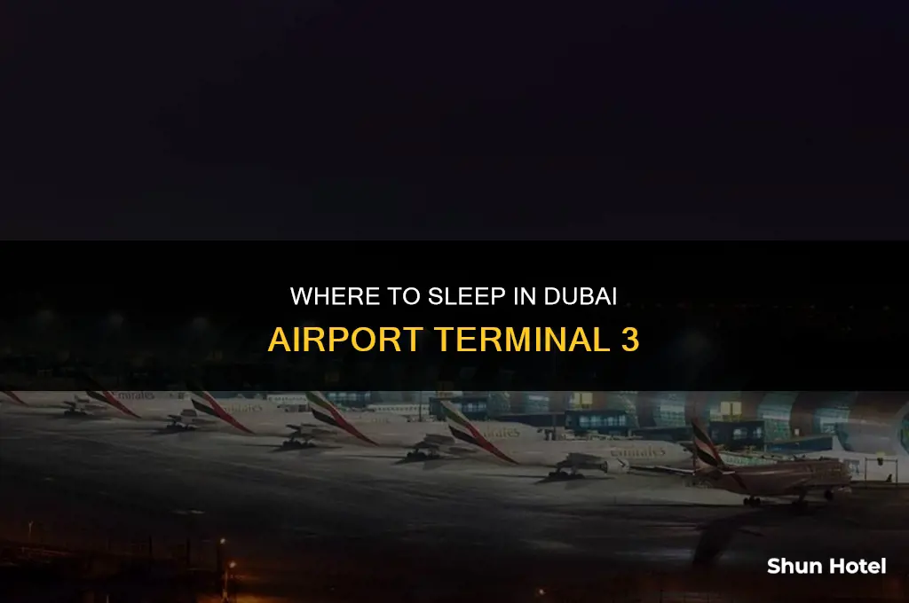 where to sleep in dubai airport terminal 3