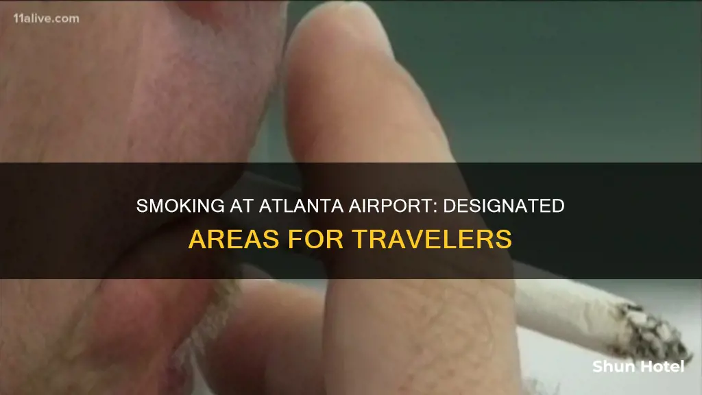 where to smoke at atlanta airport