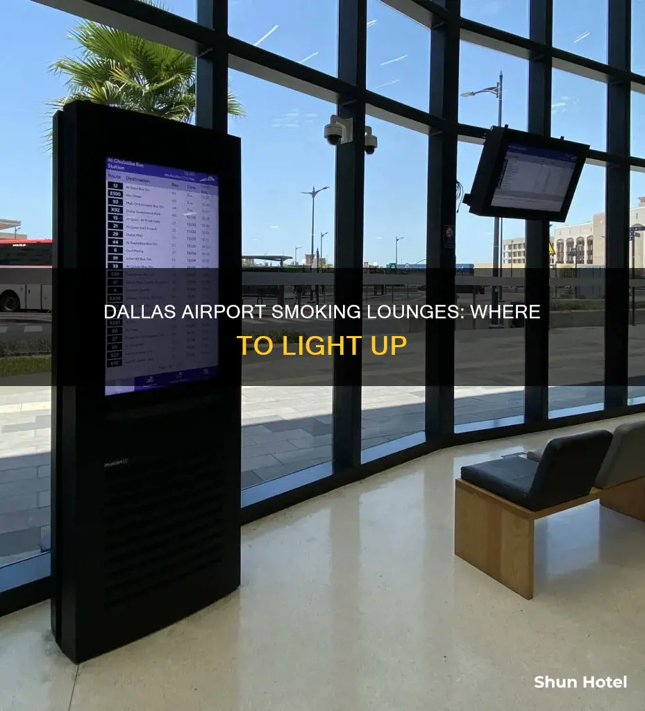 where to smoke at dallas airport