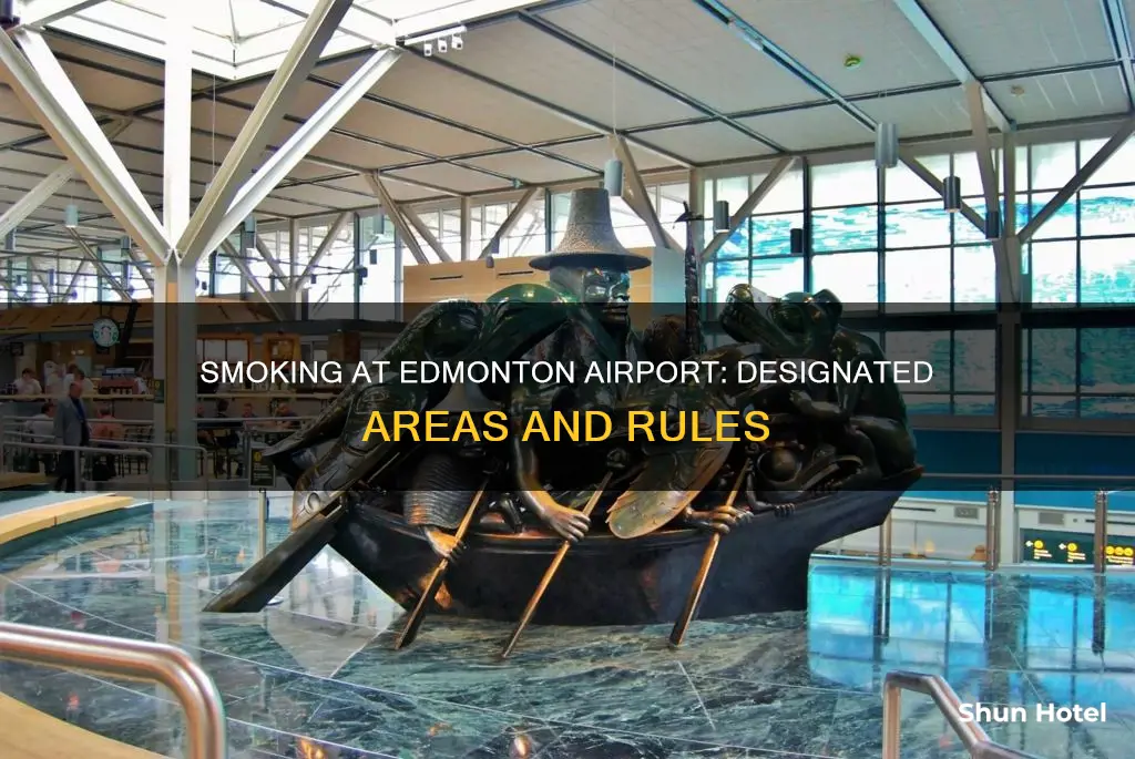 where to smoke at edmonton airport