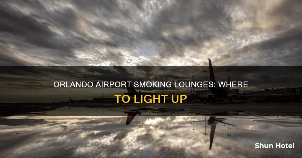 where to smoke at orlando airport