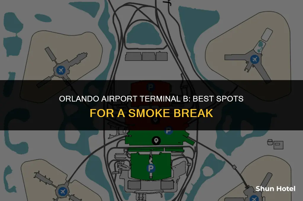 where to smoke in terminal b orlando airport