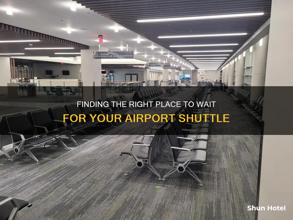 where to wait for airport shuttle