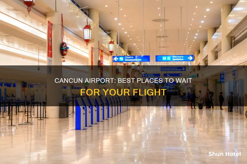 where to wait in cancun airport