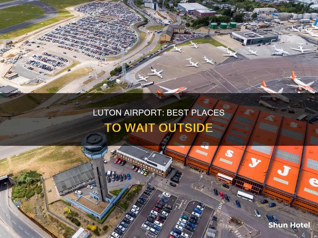 where to wait outside luton airport