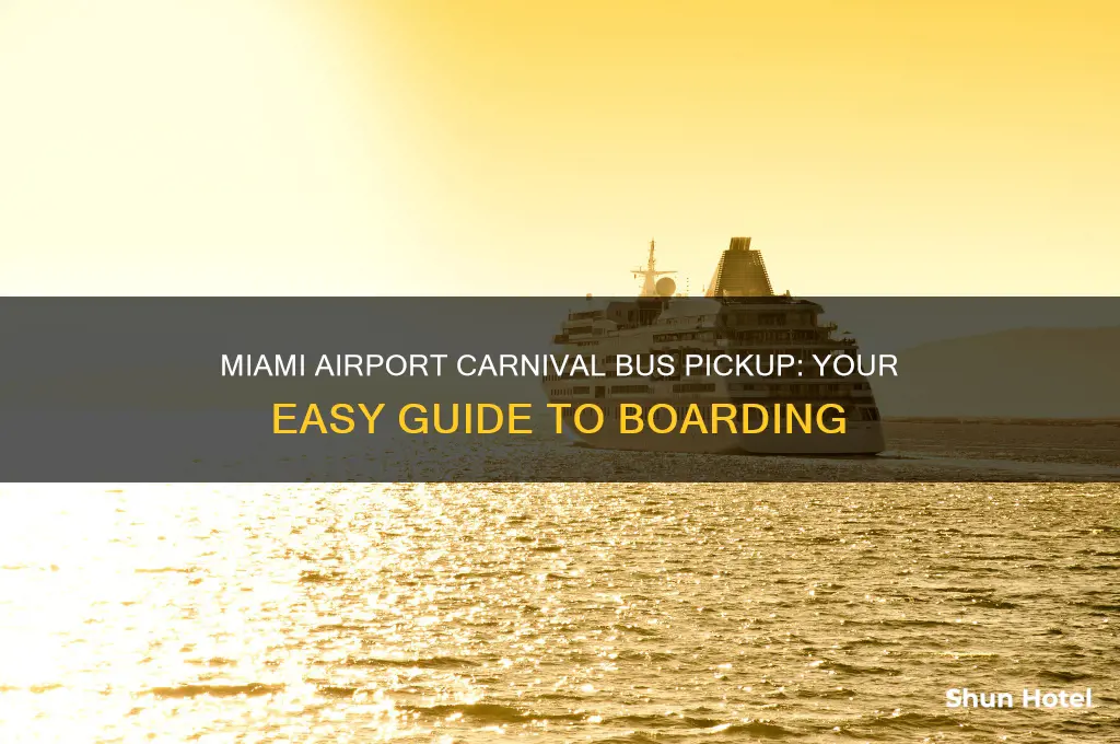 where to you get on carnival bus at miami airport