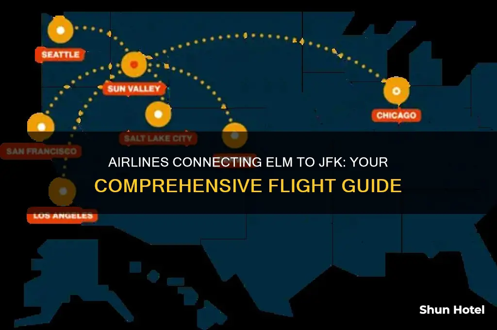 which airline fly from elm to jfk airport