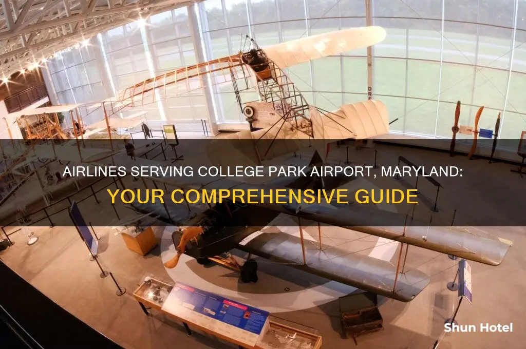 which airline fly to collage park airport mayland