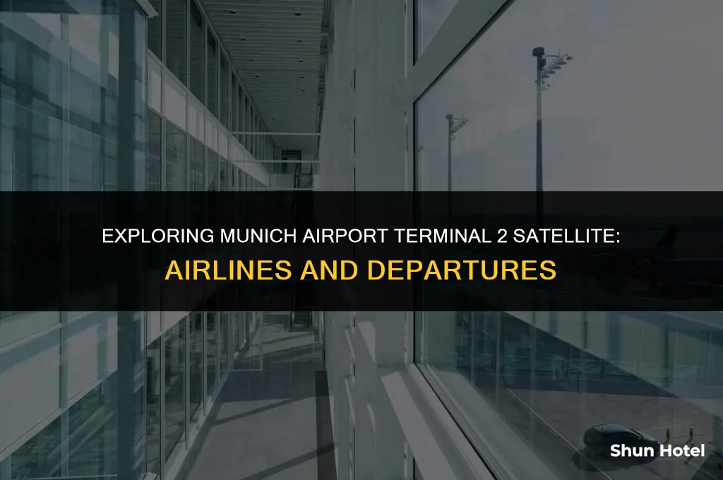 which airlines depart from munich airport terminal 2 satellite
