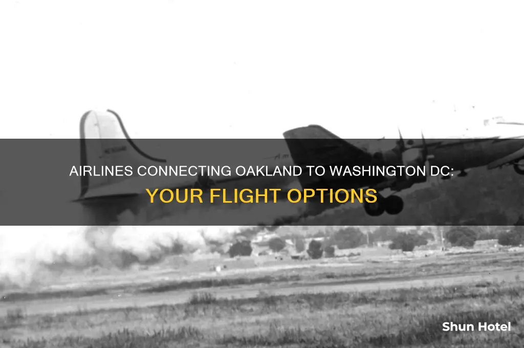 which airlines fly between oakland and washington dc airports