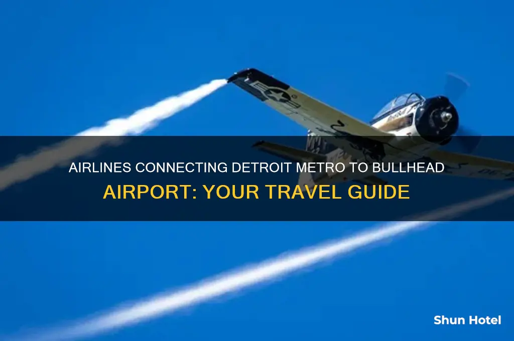 which airlines fly from detroit metro to bullhead airport