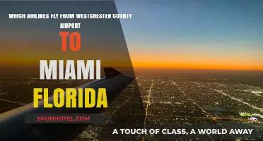 Airlines Connecting Westchester County Airport to Miami, Florida