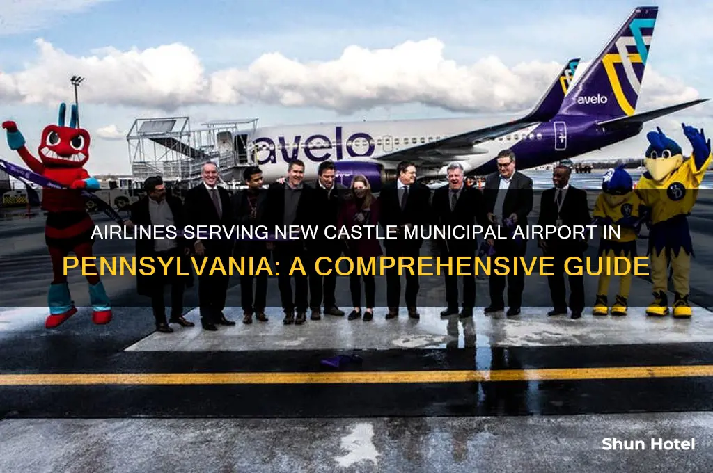 which airlines fly into new castle municipal airport pennsylvania