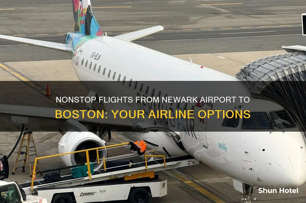 which airlines fly nonstop from newark airport to boston