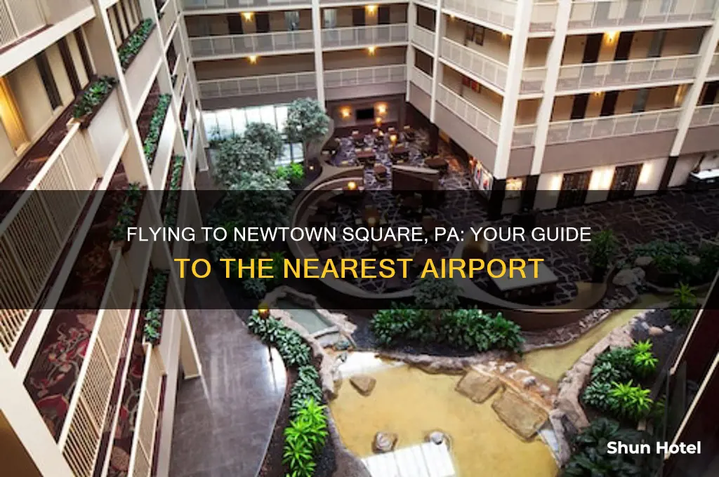 which airport do you fly into newtown square pa