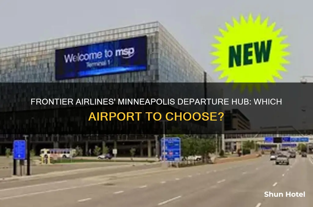 which airport does frontier fly out of in minneapolis