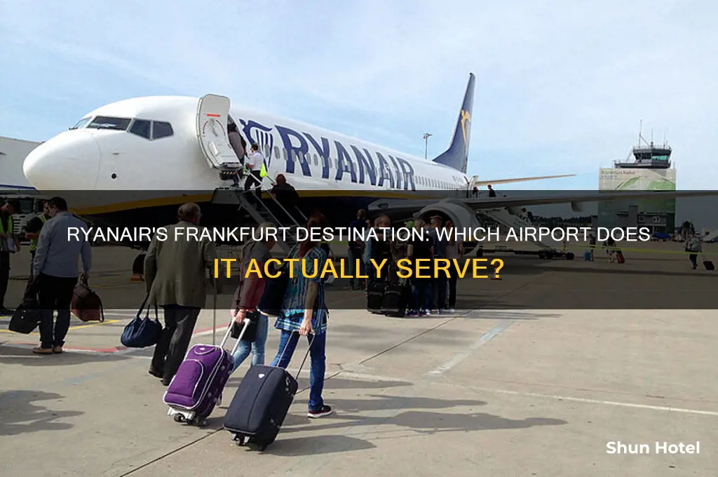 which airport does ryanair fly to in frankfurt
