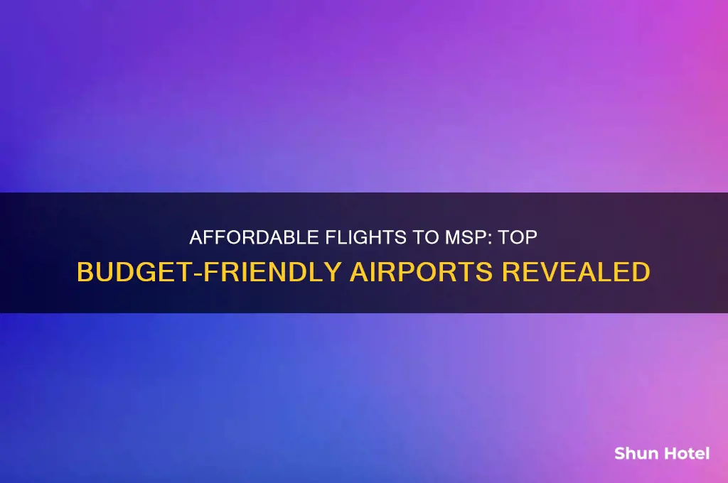 which airport flies cheap to msp