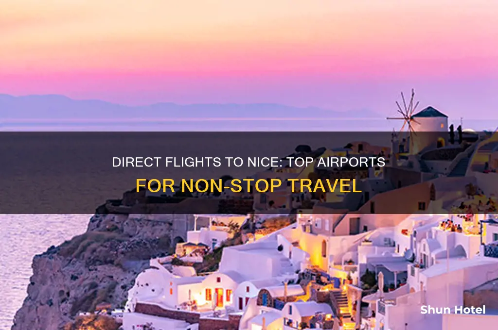 which airport flies direct to nice