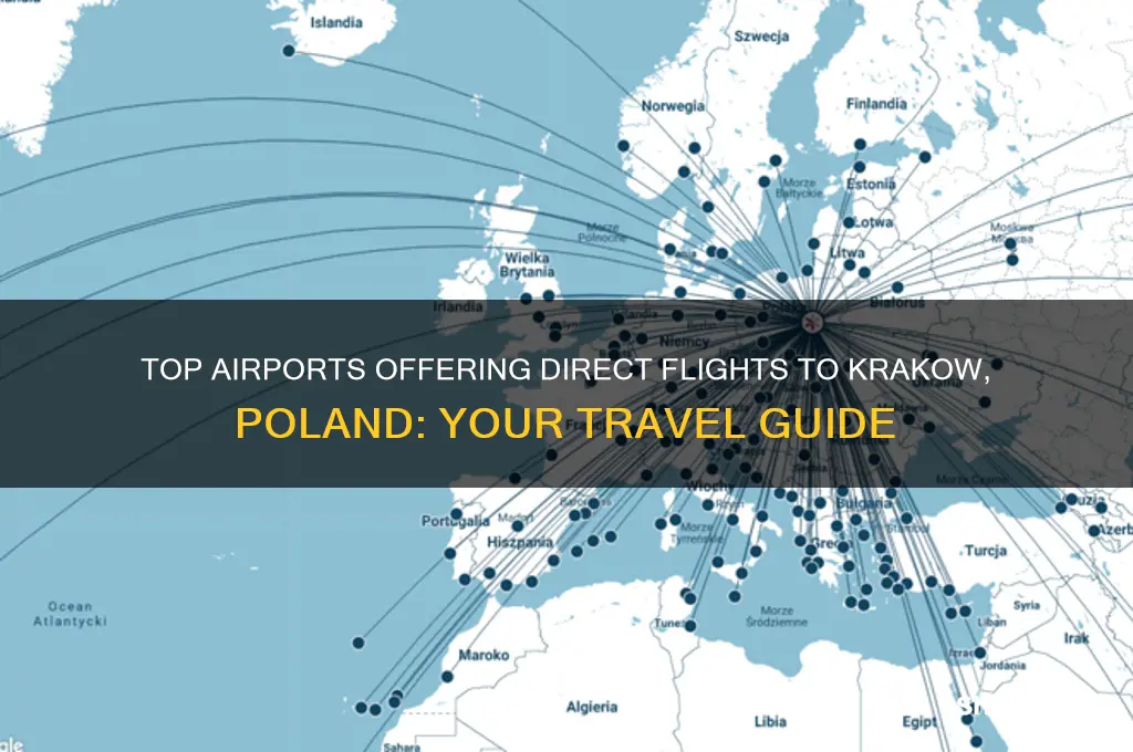 which airport flies to krakow