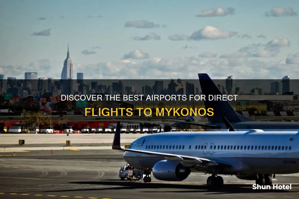which airport flies to mykonos