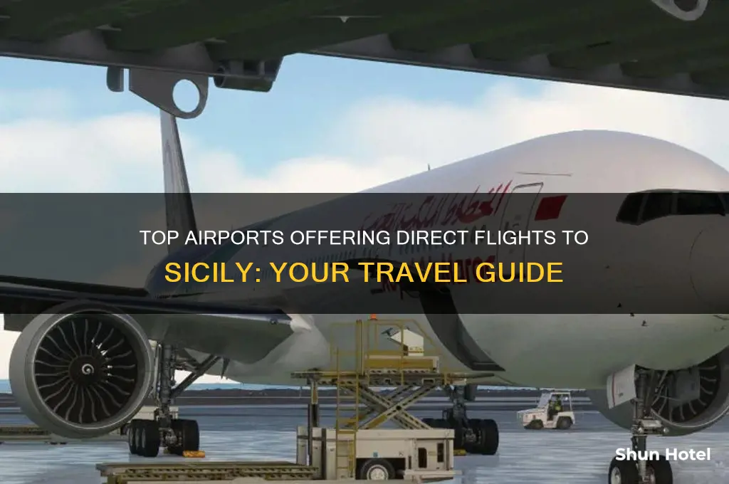 which airport flies to sicily