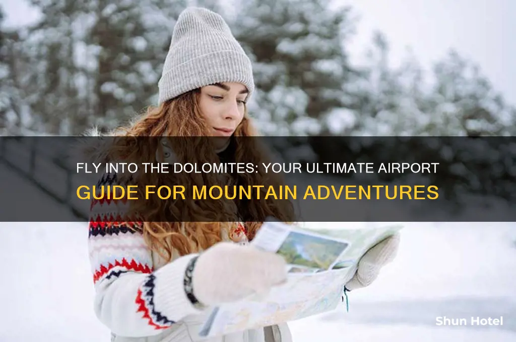 which airport fly into dolomite