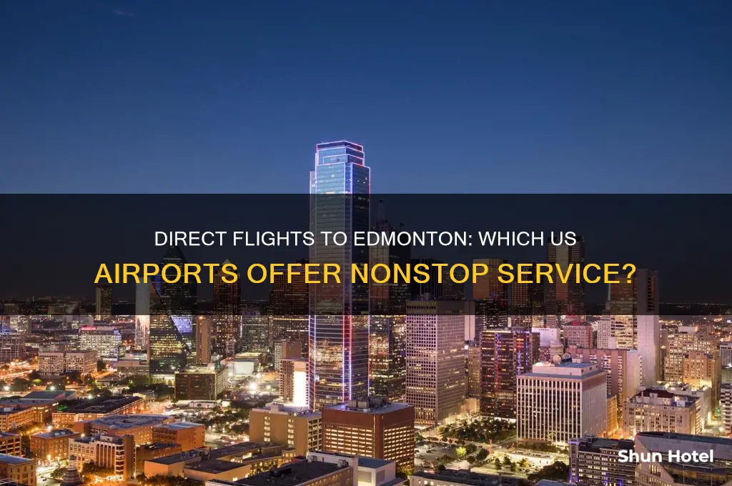 which airport from us flies to edmonton directly