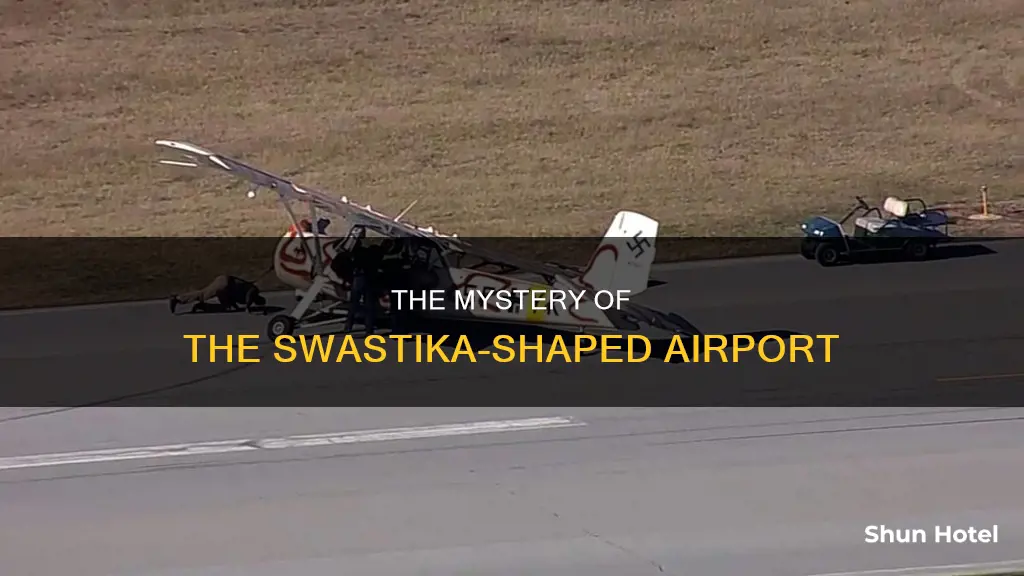which airport has a swastika shape
