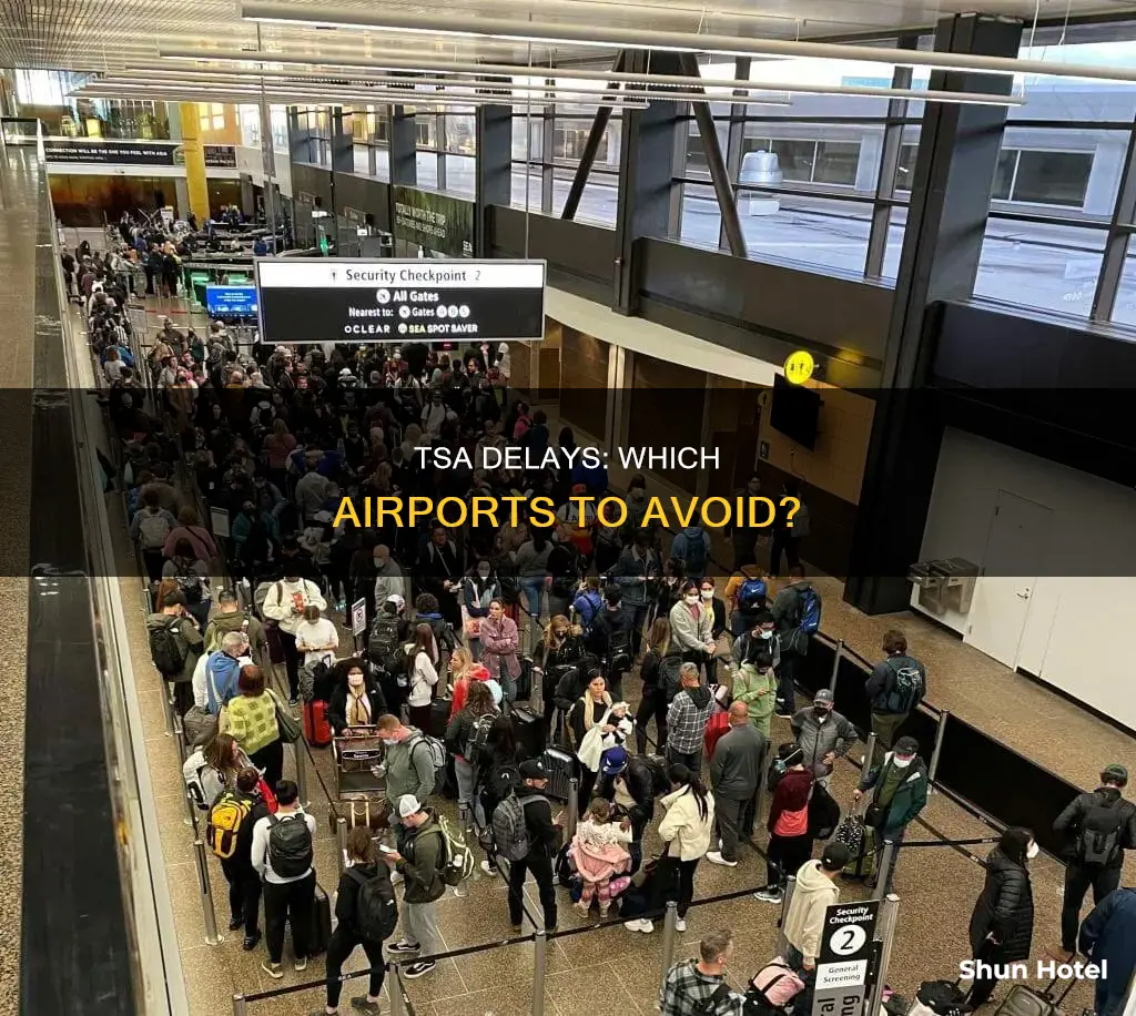 which airport has hug delay tsa