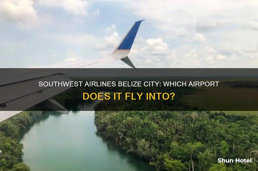 which airport in belize city does southwest fly into