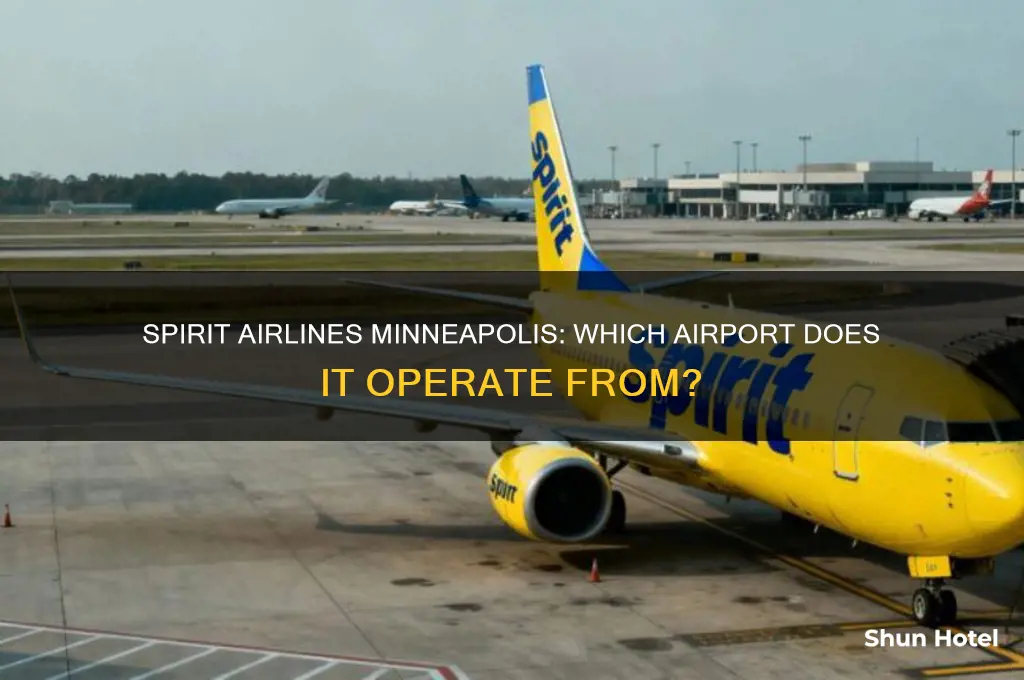 which airport in minneapolis does spirit airlines fly out of