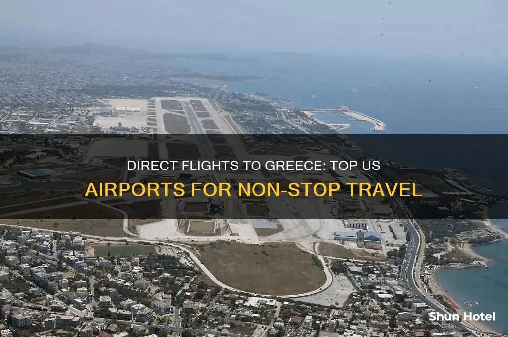 which airport in the us fly directly to greece