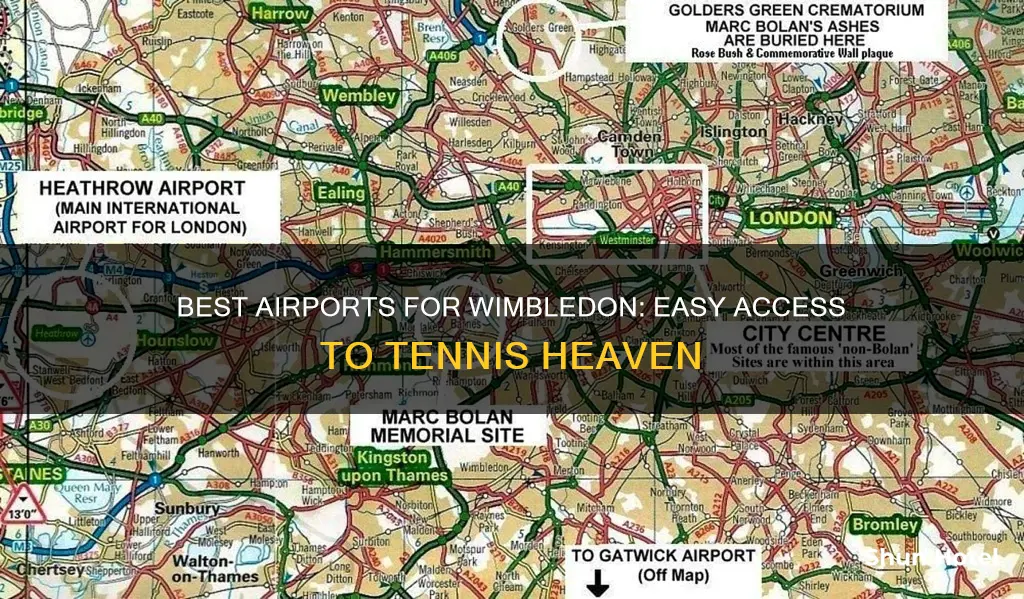 which airport is best for wimbledon