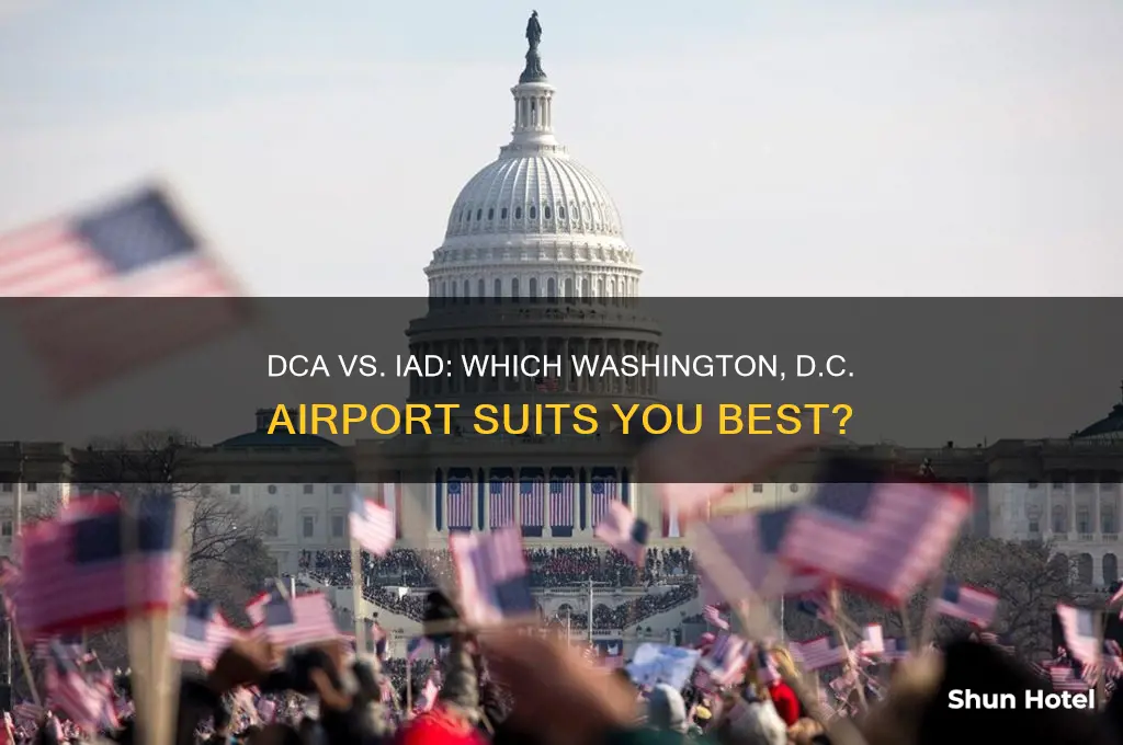 which airport is better to fly into dca or iad