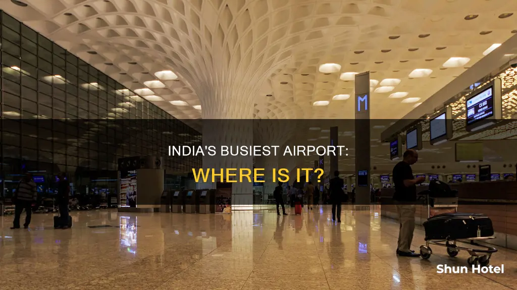 which airport is busiest in india
