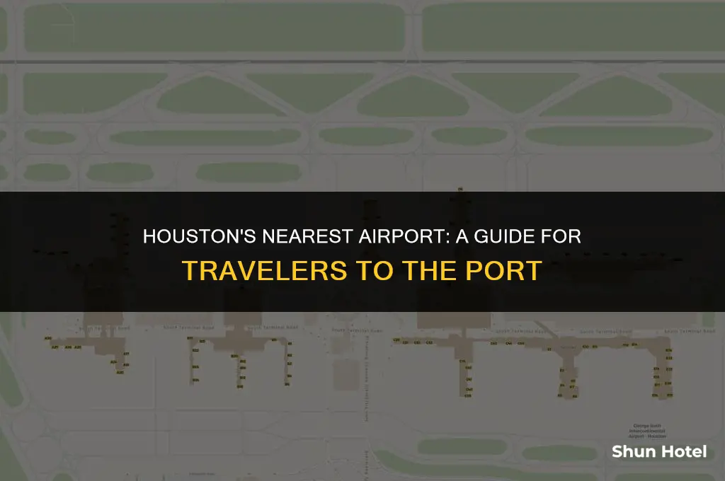 which airport is closest to port of houston