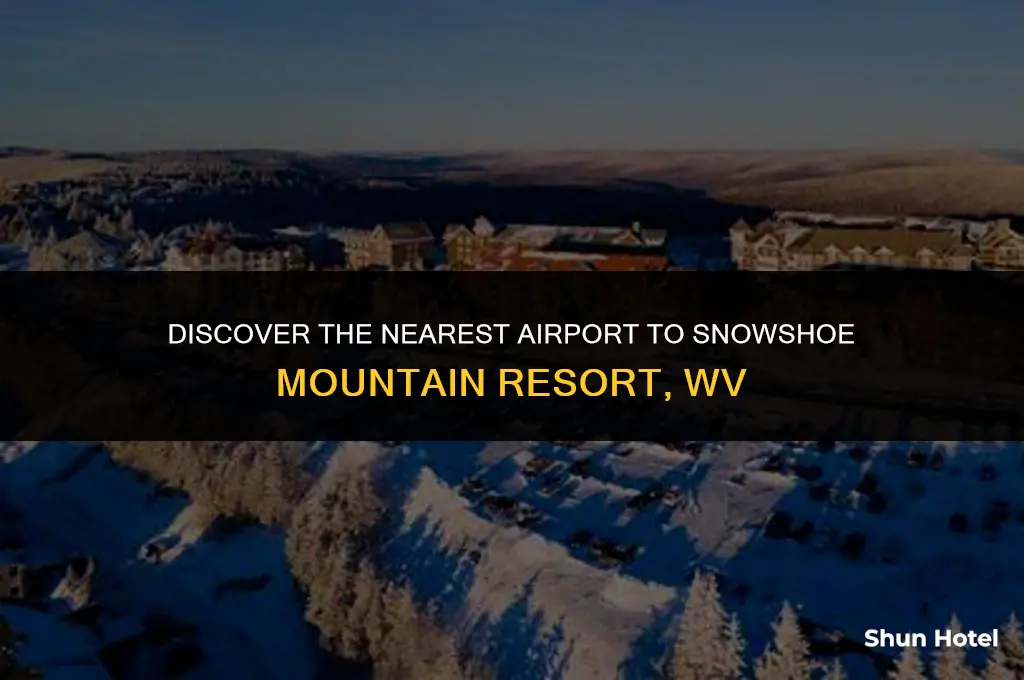 which airport is closest to snowshoe mountain resort in wv
