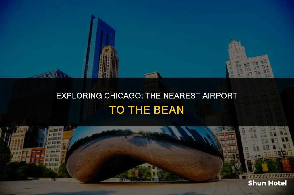 which airport is closest to the bean in chicago