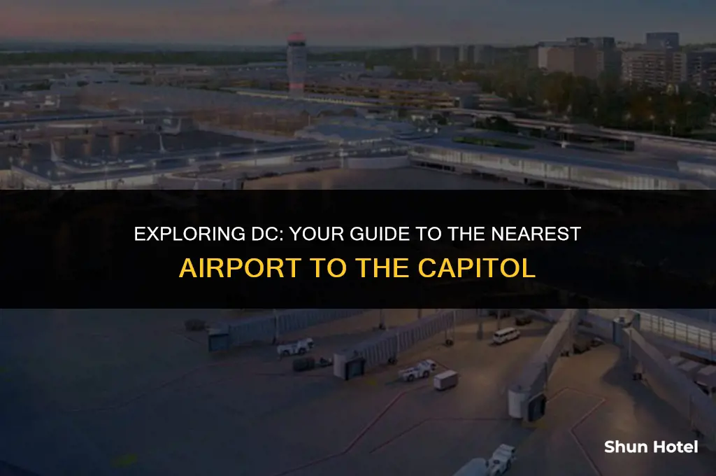 which airport is closest to the capito in washington dc