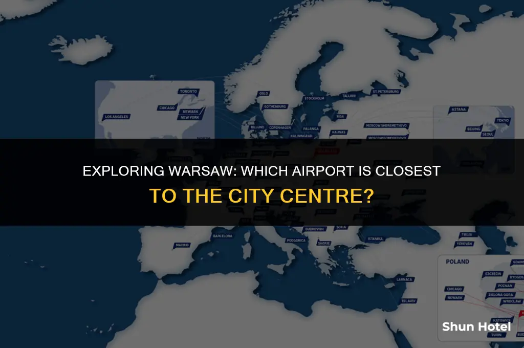 which airport is closest to warsaw city centre