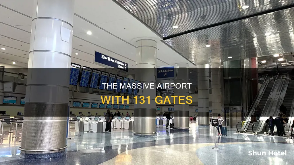 which airport is has 131 gates