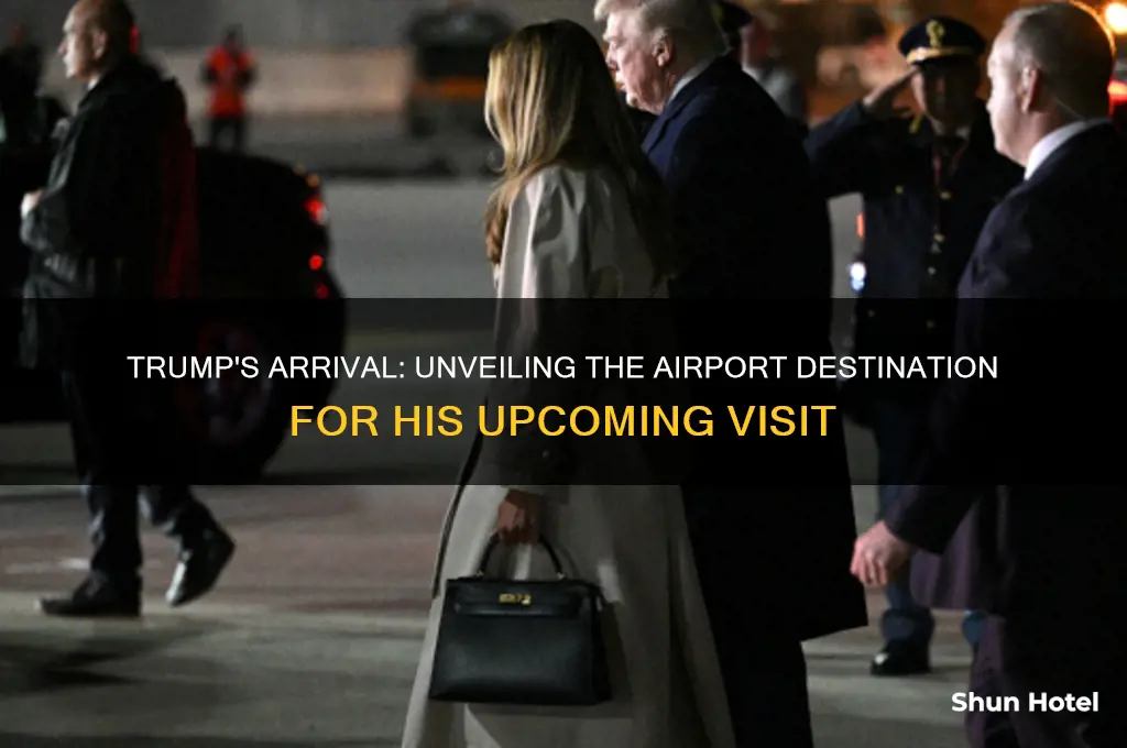 which airport is trump flying into