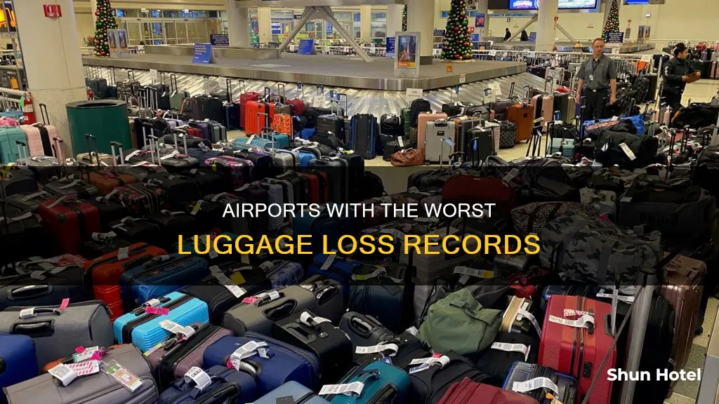 which airport loses the most luggage