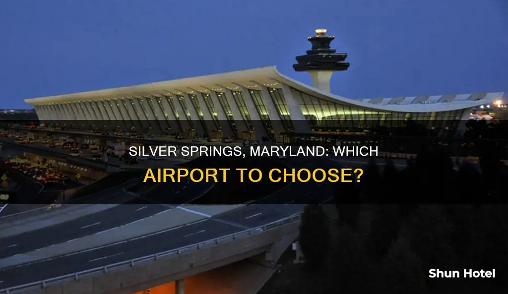 which airport serves silver springs maryland