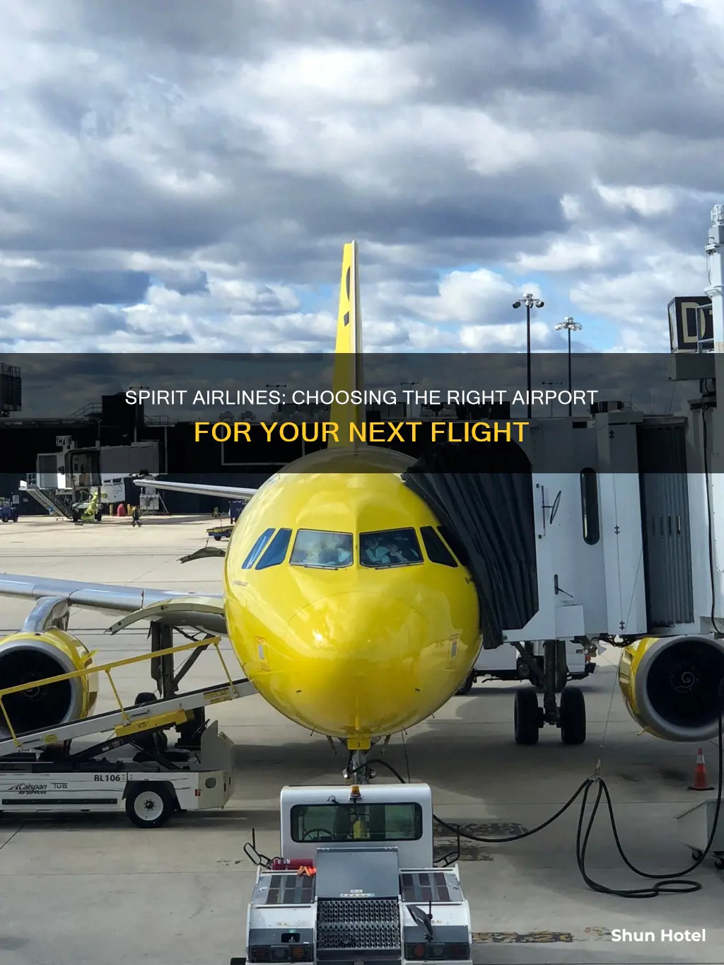 which airport to book spirit airlines