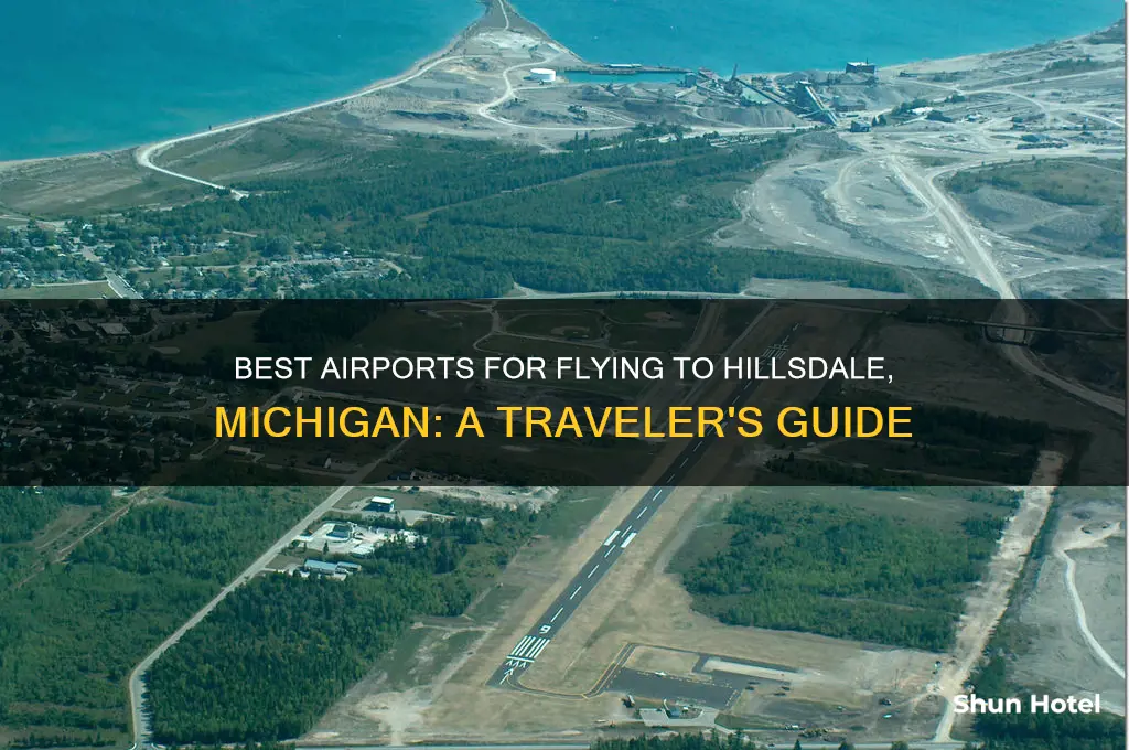 which airport to fly to hillsdale michigan